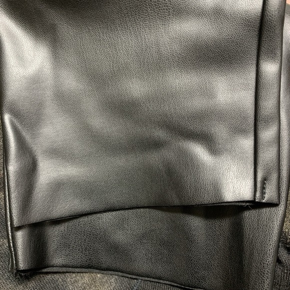 NWT JOIE Womens Sz XX-Large Black Stretch Faux Leather Leggings Pull On Pants - Picture 9 of 12